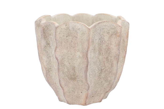 <h4>Alaska Wavy Sand Pot 24x23x22cm</h4>