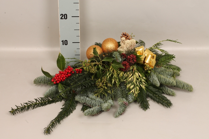 Natuur tak Gouden bal/strik 60/40