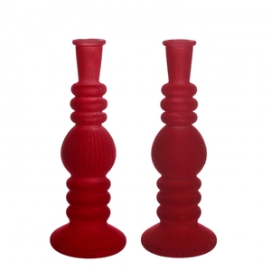 Glas Candle vaas velvet d09*23cm