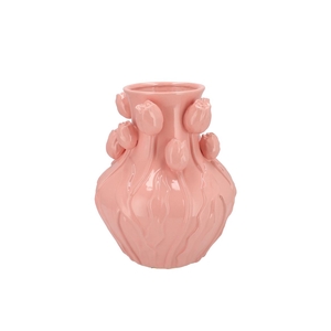 Mara Pink Vase Neck Tulip 28x28x35cm Nm