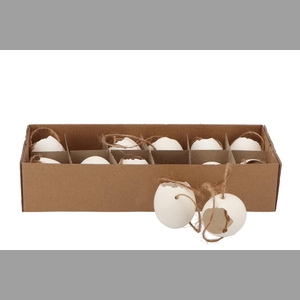 Eggs Chicken Pendant White P/12