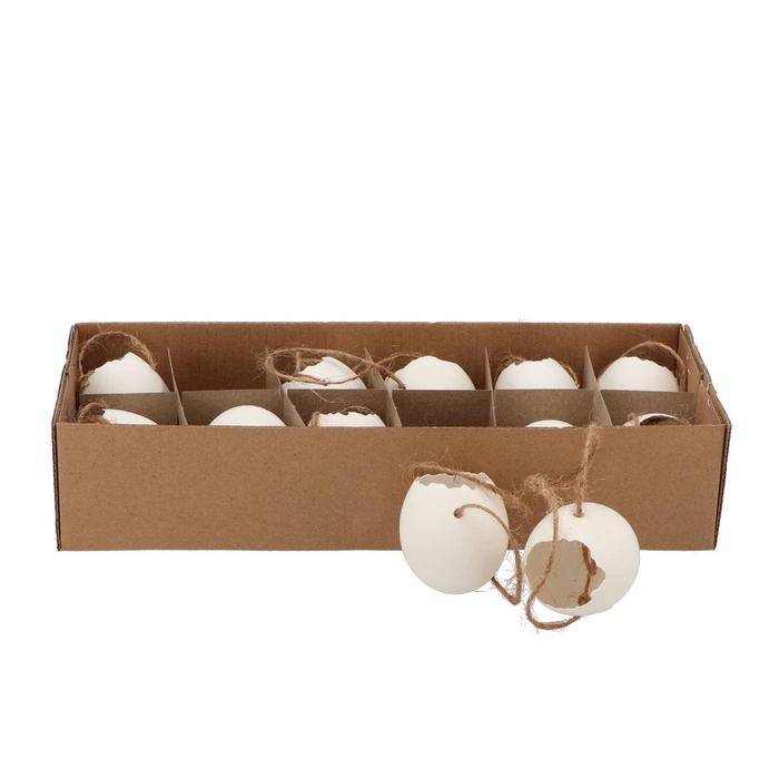 <h4>Eggs Chicken Pendant White P/12</h4>