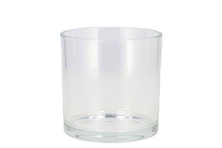 <h4>Glass Pot Cilinder Heavy 12x12x12cm</h4>