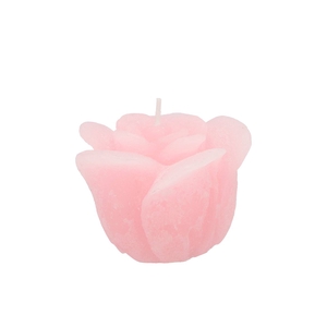 Candle Roos White Pink 8x7cm