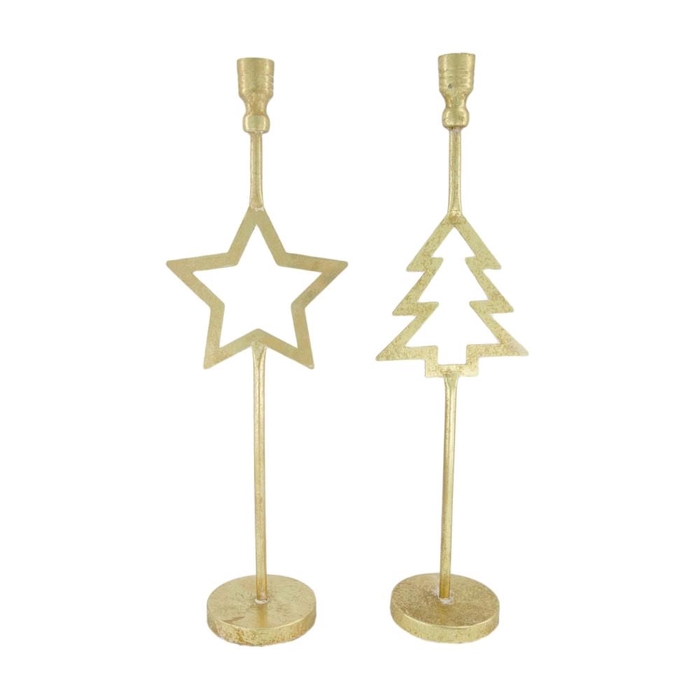 <h4>Christmas Candle holder d16*51cm ass.</h4>