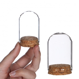 Glass Cloche+cork d04*6cm