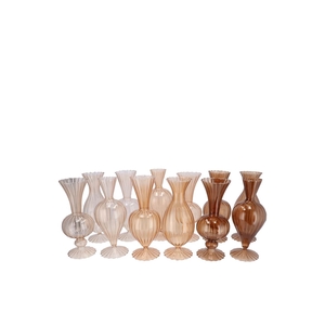 Sunny Natural Brown Mix Glass Vase Ass 8x8x16cm