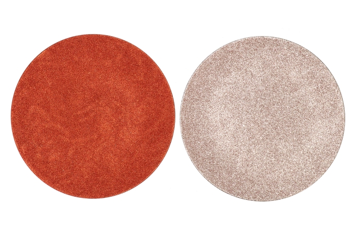 Melamine Shine Rose/copper Plate Round Ass 40x40x2cm