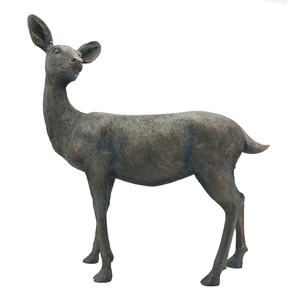 Deco Deer Fallow L81w28h89 Bronze