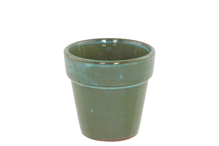 <h4>Ebbi Moss Green Pot Glaze 14x14cm</h4>