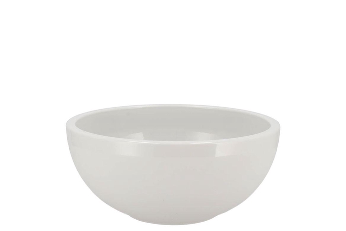 <h4>Ceramic White Mat Bowl 18x9cm</h4>
