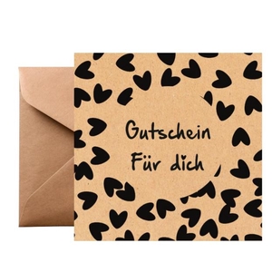 Labels Kadobon D 13*13cm x25 hart