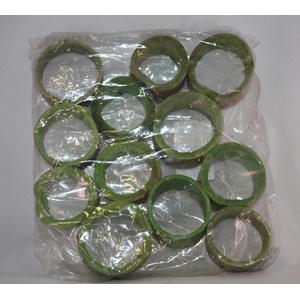 BAMBOO RING 5X2CM APPLEGREEN 12PCS