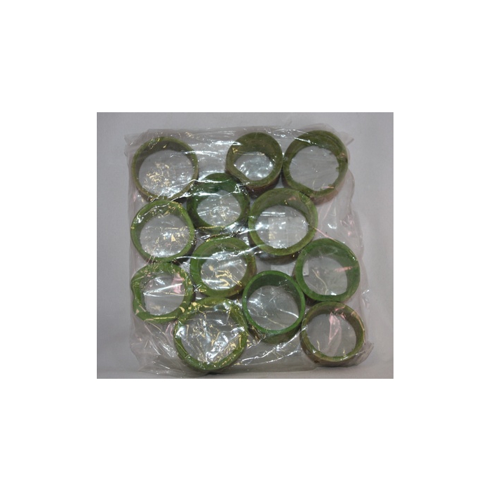 <h4>BAMBOO RING 5X2CM APPLEGREEN 12PCS</h4>