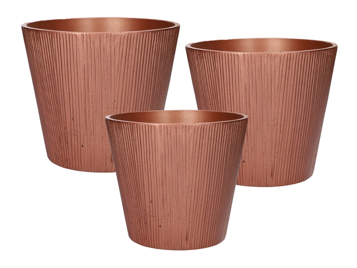 <h4>DF03-710635800 - Set/3 Pot Bruss d38xh34 copper</h4>