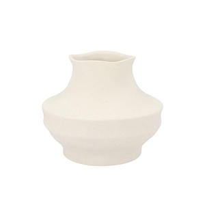 Junia White Organic Vase 24x24x20cm Nm
