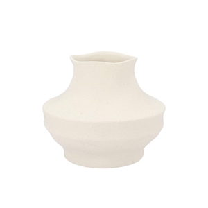 Junia White Organic Vase 24x24x20cm