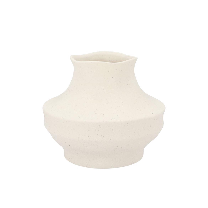 <h4>Junia White Organic Vase 24x24x20cm</h4>