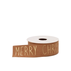 Ribbon Velvet Christmas 73 Brandy 5mx40mm