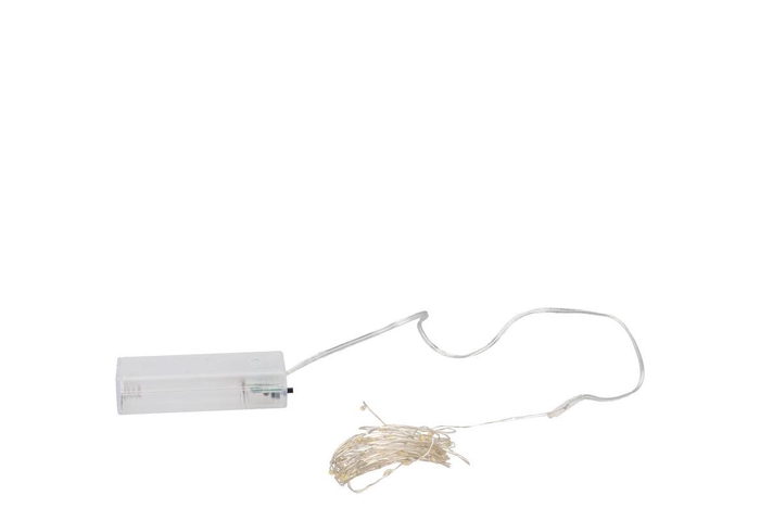 <h4>Led Shine Light Chain 40 Led Timer Excl. Battery 390+30cm</h4>