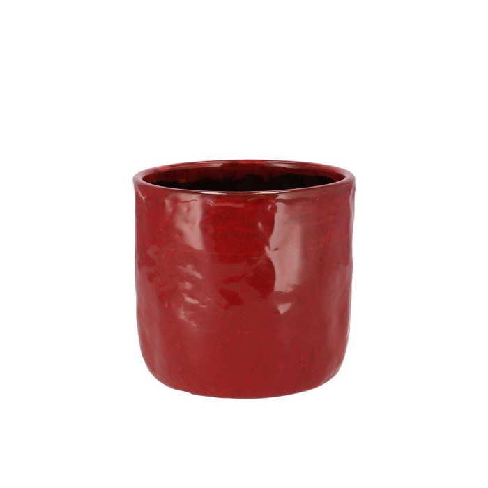 <h4>Iron Stone Red Glazed Pot 12x11cm</h4>