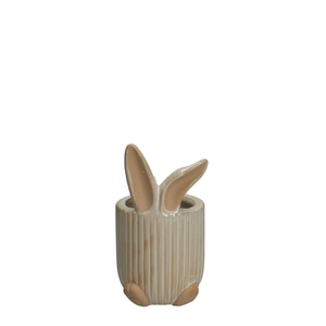Pasen Keramiek Bunny pot d06.5*12.5cm