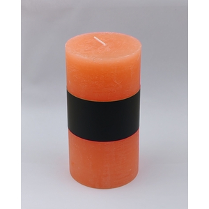 DF11-731282200 - Pillar candle Lucian d6.8xh13 rustic salmon