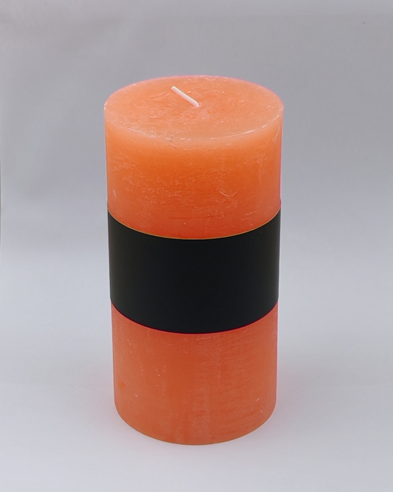 <h4>DF11-731282200 - Pillar candle Lucian d6.8xh13 rustic salmon</h4>