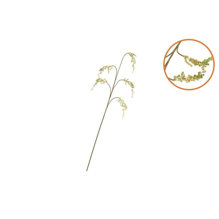 <h4>Silk Berry Branch Yellow 107cm</h4>