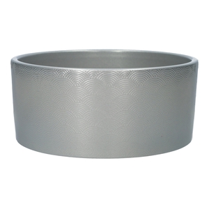 DF03-885471900 - Planter Napoli d22.5xh10.1 silver