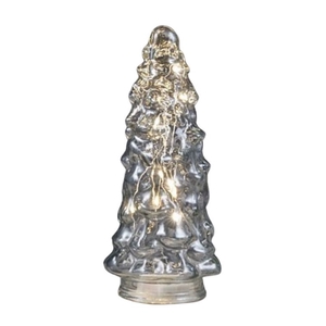 Kerst LED boom glas d09.5*21.5cm