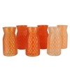 Diamond Orange Mix Vase Ass 14x25cm Nm