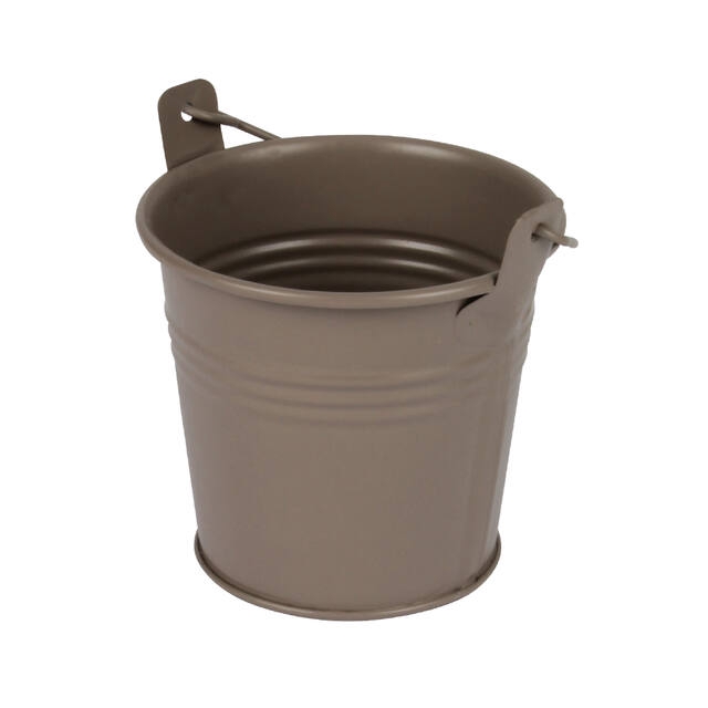 <h4>Bucket Sevilla zinc 8.2xH7.2cm - ES7 taupe matt</h4>
