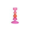 Nova Fuchsia Candle Holder Tricolor 9x9x17cm