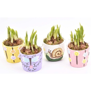 Keramiek sierpotjes 10cm