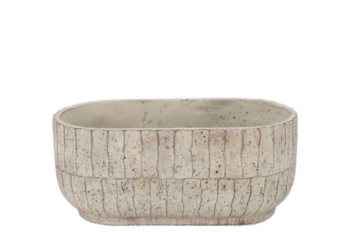 Nola Grey Bowl 30x16x13cm