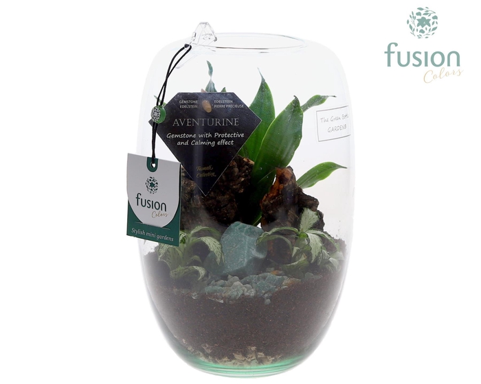 <h4>Green Bottle Isabella Small Edelstenen met arrangement</h4>