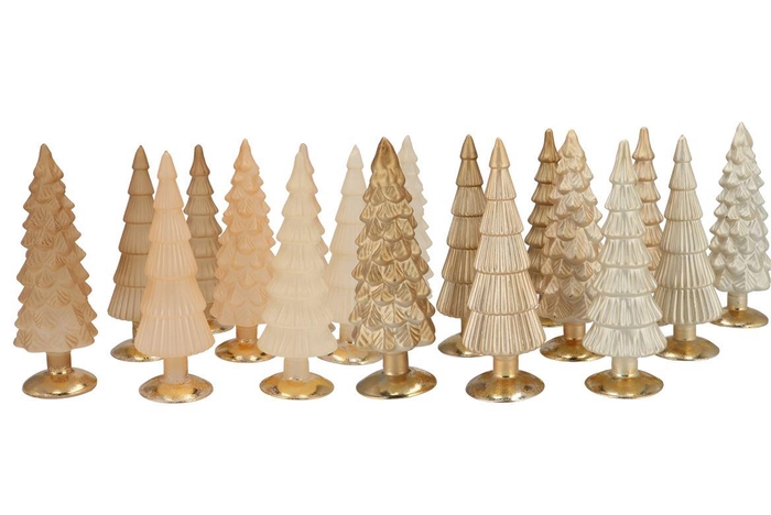 <h4>Twinkle Cosy Sand Mix Glass Tree Matt Ass 10x35cm</h4>