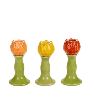 Homedeco Kandelaar tulp d06.3*12.5cm