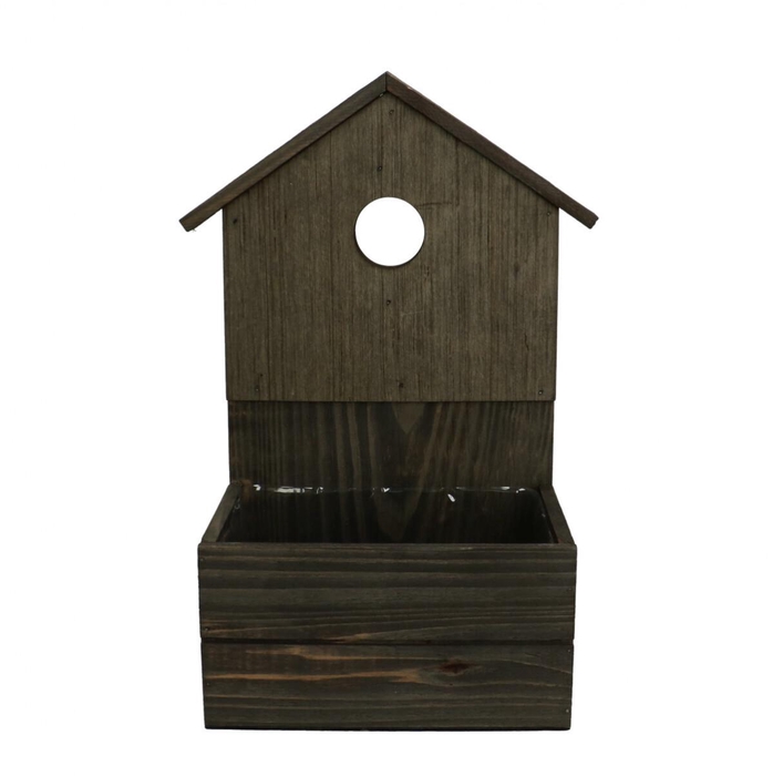 <h4>Hout Planter huis 19*13*10/34cm</h4>