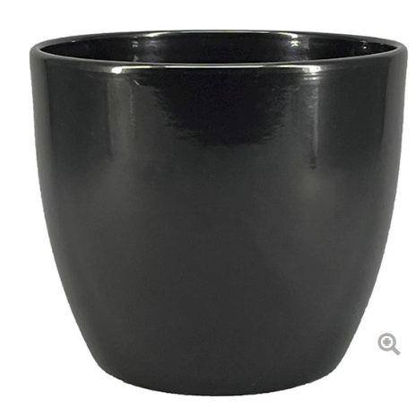 <h4>Pot Boule d13.5 h12.5cm noir es/12</h4>