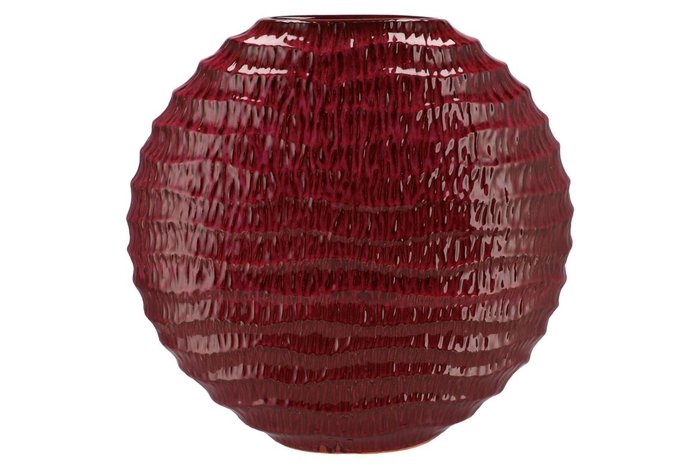 <h4>Inga Jada Purple Oval Vase Active Glaze Wave 51x17x50cm Nm</h4>
