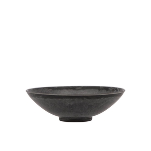 Melamine Grey Bowl Round 17x5cm