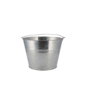 Zinc Basic Natural Bucket 10x10cm