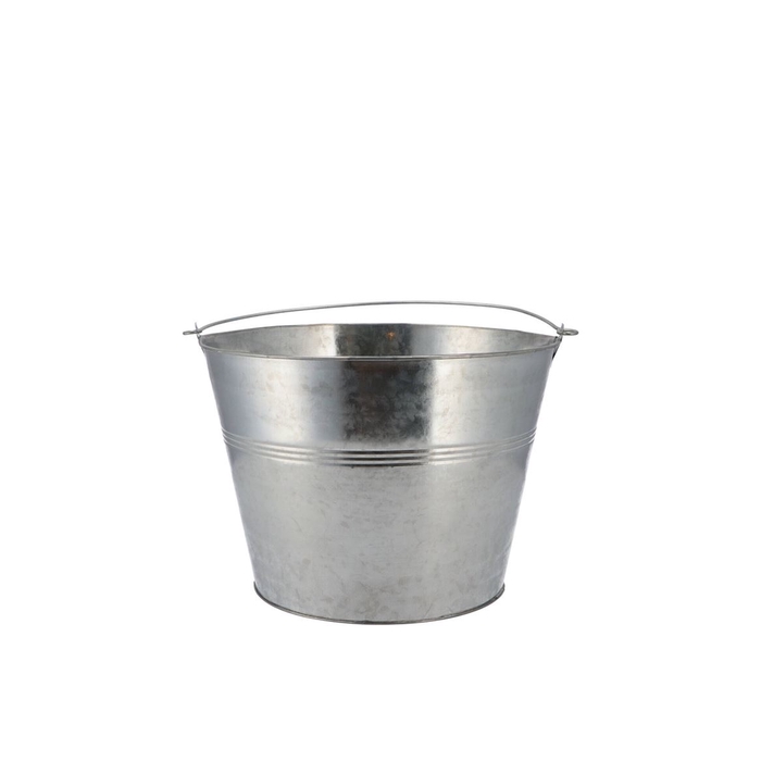 <h4>Zinc Basic Natural Bucket 10x10cm</h4>