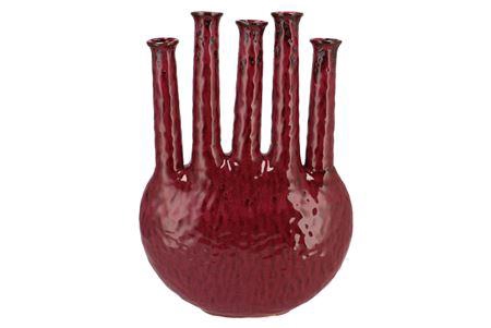 <h4>Inga Jahra Purple Vase Oval Tube Active Glaze 34x1</h4>