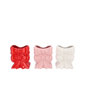 Faby Jolly Pink Vase Bow Wide Ass 14x12x16cm
