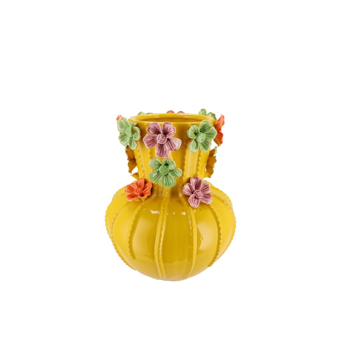 <h4>Flower Yellow Vase 18x21cm</h4>