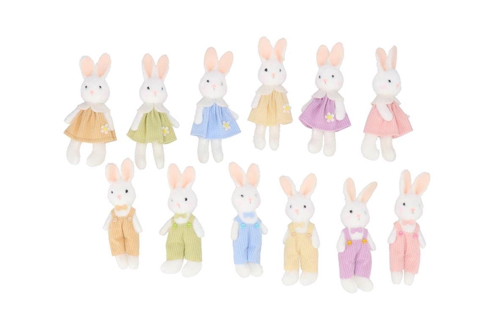 Easter Fun Hanger Pastel Bunny Ass 7x4x17cm