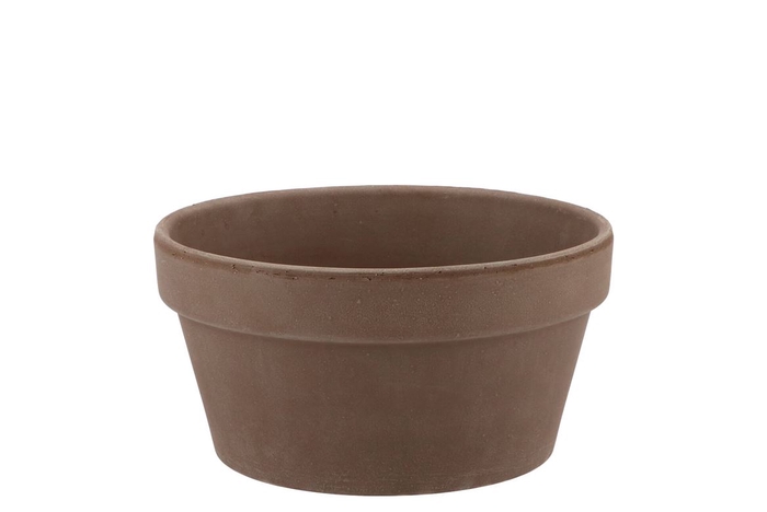 <h4>Terra Choco Schaal Konisch Grijs 17x9cm V</h4>